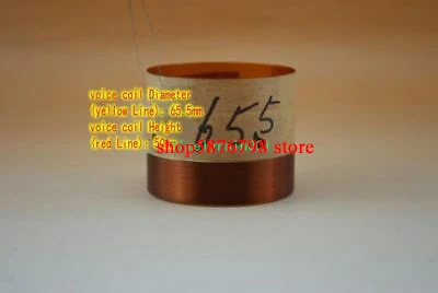 1 шт. 65 5 мм 8ohm 8Ω басовый динамик звуковая катушка KSV kabitong Скелет woofer | Электроника
