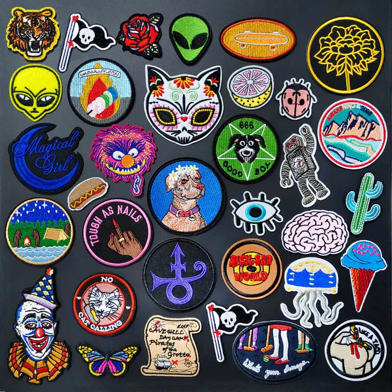 30972-64bf8f.jpg Buy Eye Jellyfish Cactus Badges Clothe Embroidery Patch Applique Ironing Clothing Sewing Supplies Decorative Patches For Clothing Online - Image 1