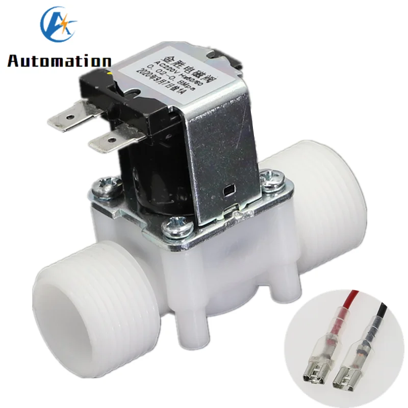 Válvula Solenóide de Água de Plástico Tamanho da Conexão dc 12v ac 220v Pequeno Fluxo Atacado é Mais Barato nc Não