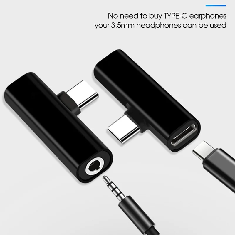 Адаптер type C до 3,5 мм для OnePlus 7 Pro 6T USB type C наушники аудио сплиттер конвертер для lenovo Z5 Pro Oneplus7 адаптер