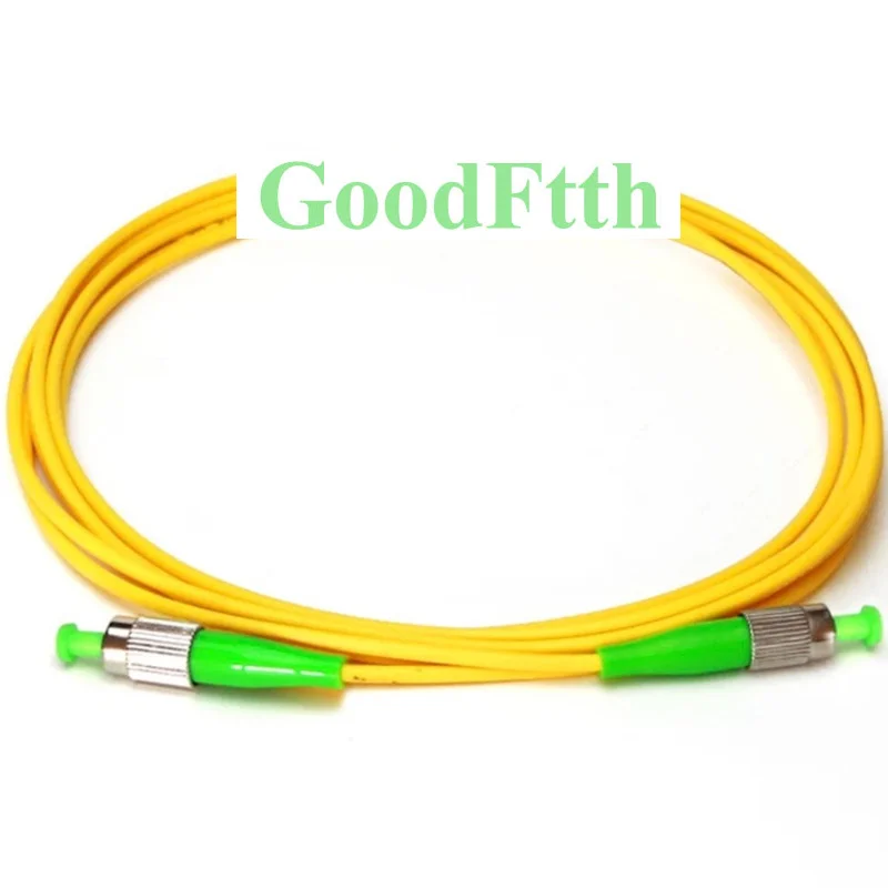 Волоконный соединительный кабель FC-FC APC FC/APC-FC/APC SM симплекс GoodFtth 100-500 m