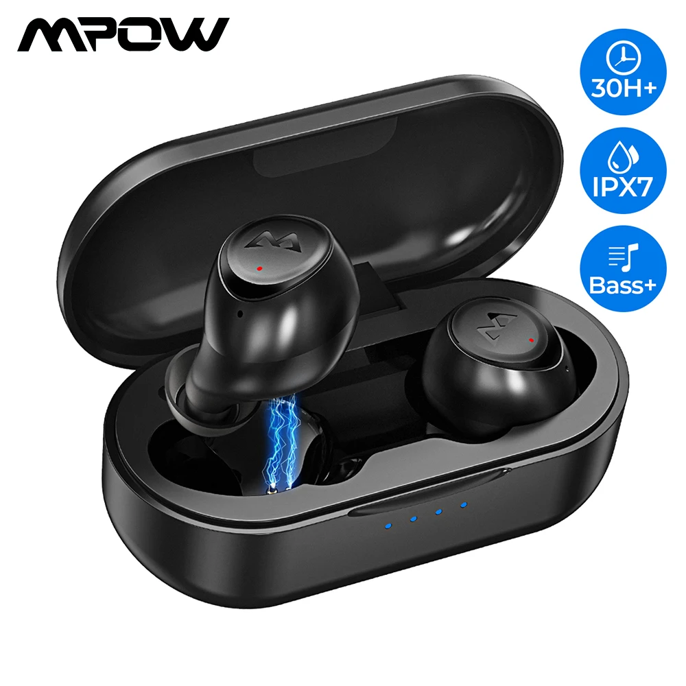 Mpow M7 TWS Bluetooth наушники HD стерео беспроводные наушники с шумоподавлением микрофоном IPX7 игровая гарнитура для iPhone 11 huawei