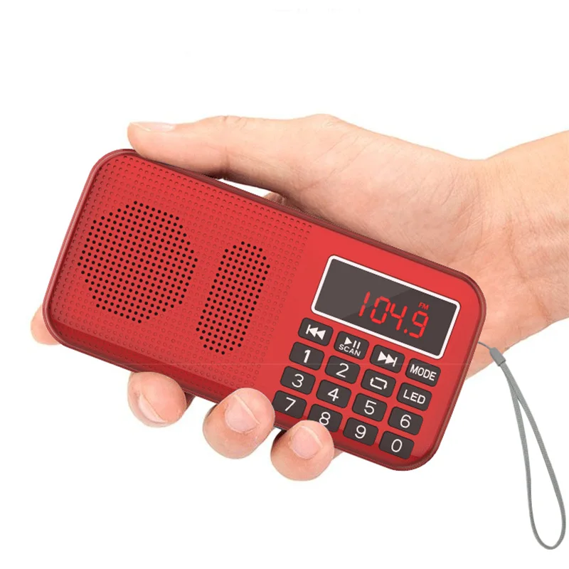 L 558 MP3 музыка Динамик Портативный Мини Автоматическое сканирование частот FM