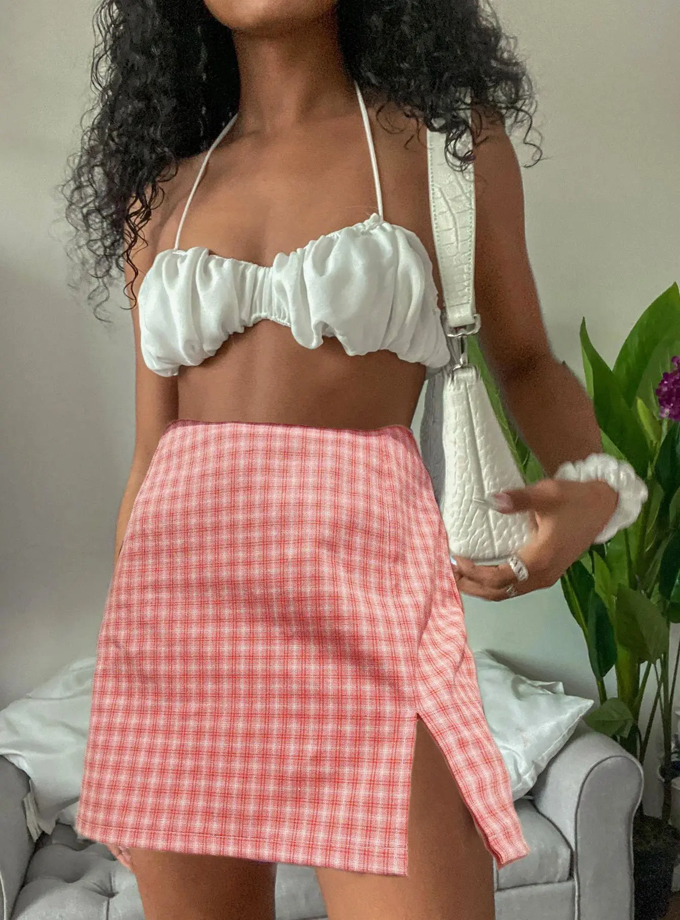 Skirts Womens Plaid Above Knee, Mini A-Line Japanese Korea Short Skirts 2020 New High Waist Mujer Faldas Skirts Lady Trendy 2020