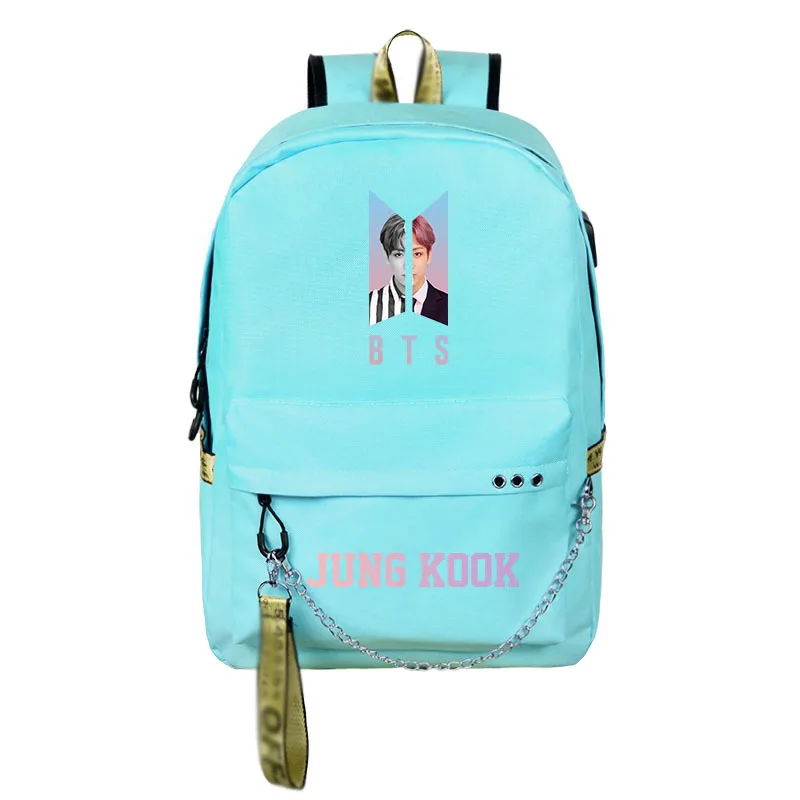 Холщовый милый рюкзак для девочек-подростков с зарядкой через Usb, спортивный рюкзак для путешествий, вместительная Студенческая сумка, mochila feminina - Цвет: A6