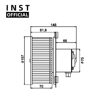 

Air Conditioning Fan AC A/C Blower Motor FOR HITACHI-6 24V