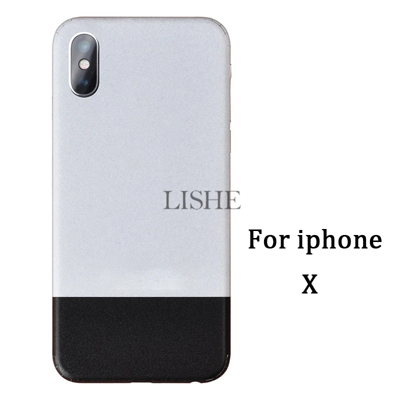 Классическое поколение 1St шаблон телефон наклейка для iPhone 6 6S 7 8 Skins для iPhone X Xs XR Xs Max 6 7 8 Plus полная задняя пленка наклейка - Цвет: For iPhone X