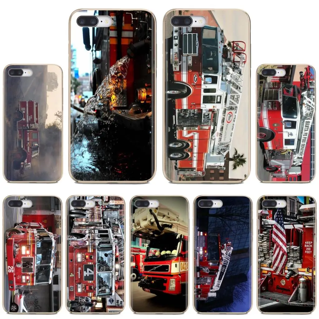 Мягкий кожаный чехол для Huawei Nova 2 3 2i 3i Y6 Y7 Y9 Prime Pro GR3 GR5 2019 Y5II Y6II firetrucks | Мобильные