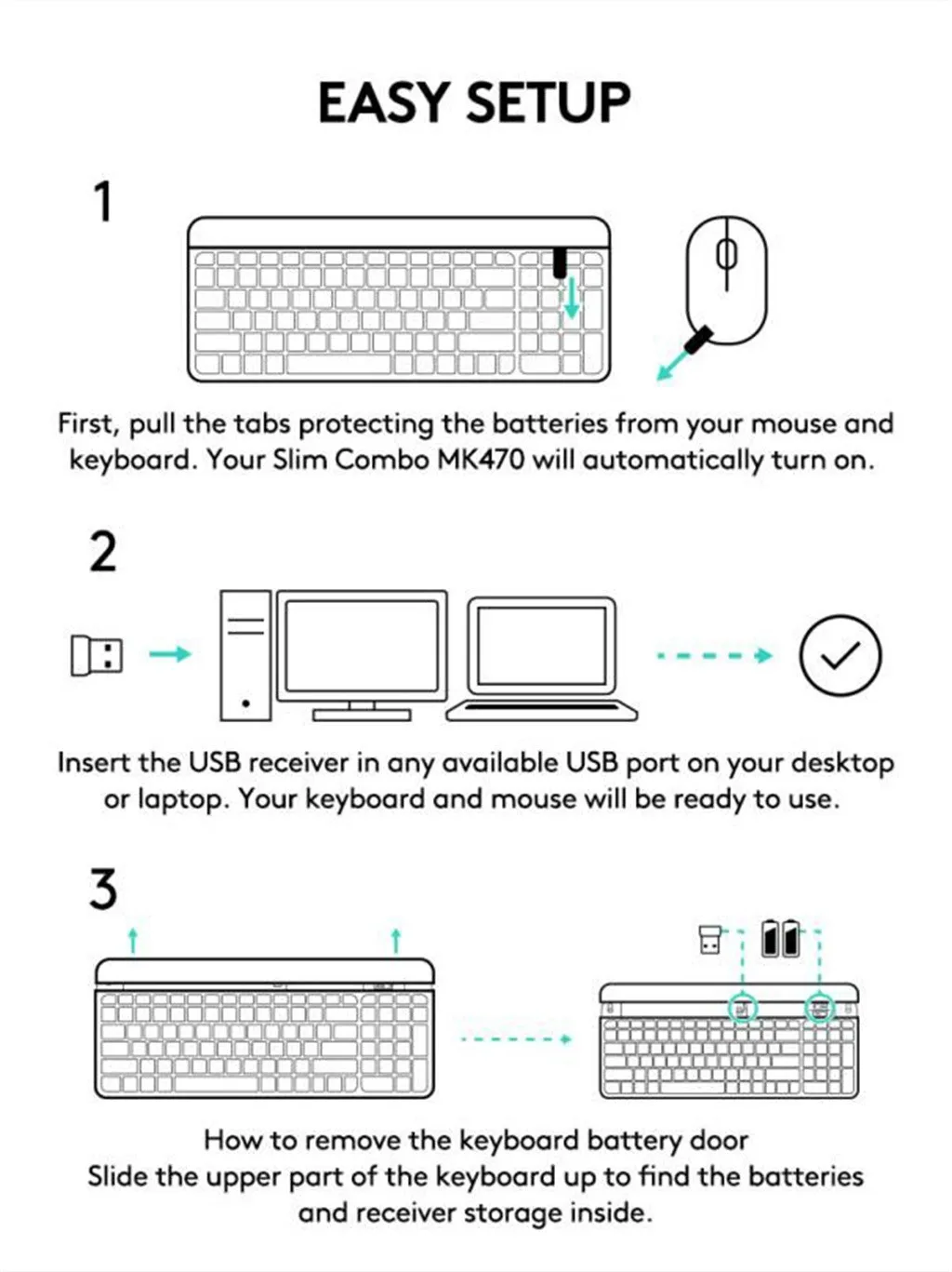 Lotech MK470 Slim 2,4G Беспроводная клавиатура и мышь комбо низкий профиль для ПК