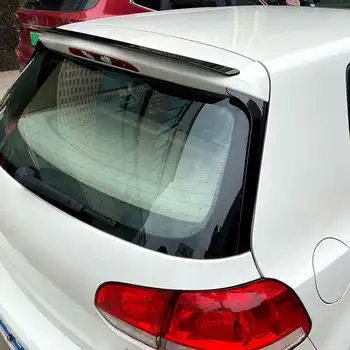 

Rear Trunk Glossy Painted Air Splitter Spoiler For VW Golf MK6 GTI R MAX 2008 2009 2010 11 12-2013 Sun Rain Shade Vent Visor Lip