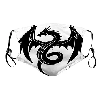 

Mascarilla Printed Adult Face Mask Fashion Mouth Mask Adjustable Sport Black Masks Washable Mouth Cover Mask Mouth Caps Washable