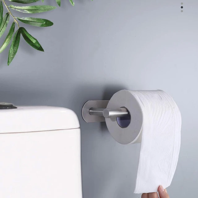 Porta Rollos Papel de Baño, Porta Papel Higiénico, Acero Inoxidable Soporte  para Papel de Baño con el Teléfono Móvil Estante de Almacenamiento  Portarrollos Baño para Baño Cocina, Fácil Instalación : :  Herramientas