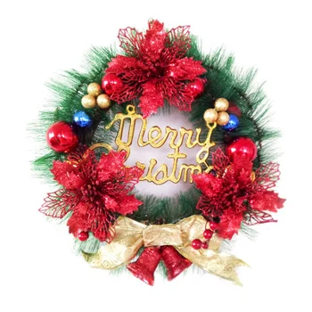 

Advent Wreath Guirnalda Navidad New Year's Garland Christmas Wreath Pendant Shopping Mall Christmas Tree Door Decoration
