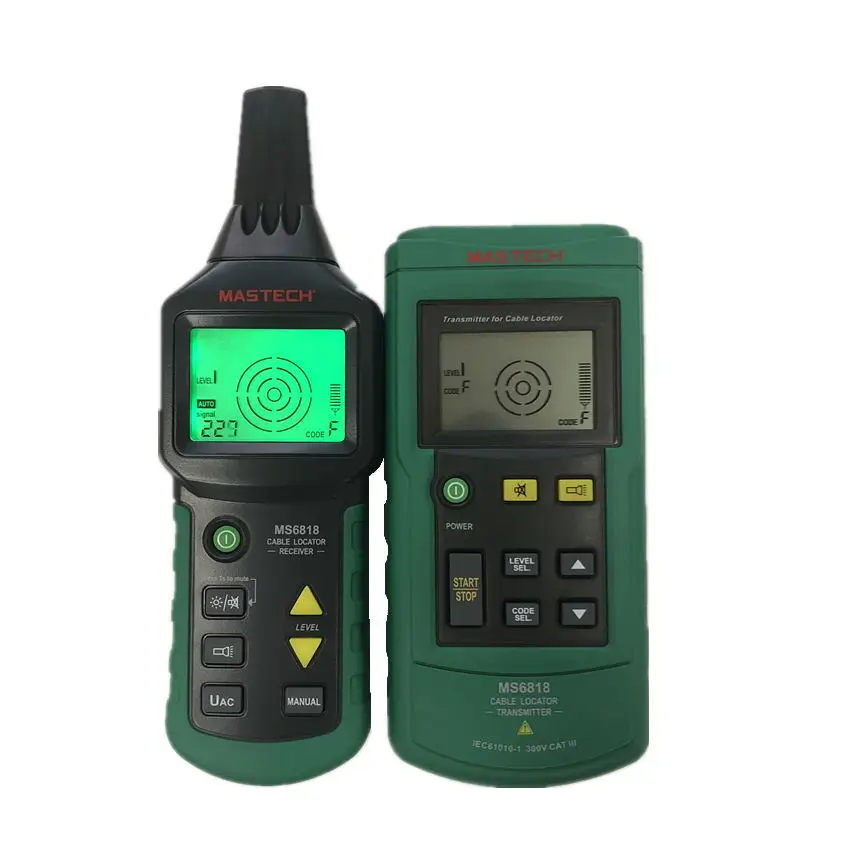 US $178.43 Mastech MS6818 Portable Professional Wire Cable Tester Metal Pipe Locator Detector Tester Line Tracker Voltage12400V