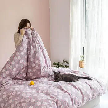 

Custom Duvet Cover Small Floral Comforter/Quilt/Blanket Case Queen/King 1 Pcs Cotton Bed Set 220x240/200x230 Home Textile