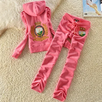 

Spring/Fall 2020 Casual Tracksuit Women 2 Piece Set Top And Pants Letter pattern Zipper Sexy Sweatshirt Sweat Suit