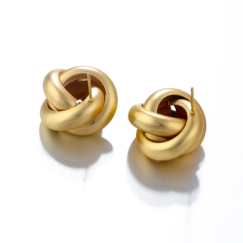 

AMORCOME 2019 Fashion Gold Color Earrings For Women Unique Irrgular Geometric Big Statement Earrings Drop Earrings Party Jewelry