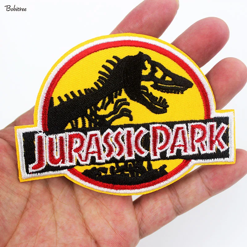 Аниме Парк Юрского периода Динозавр патчи клеящиеся утюгом украшения фильмы значки-наклейки для ткани куртки сумки шитье поставки