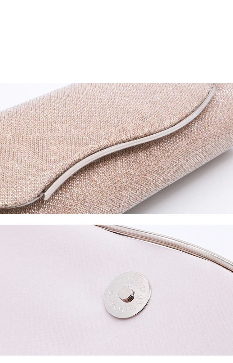 Women Female Clutch Wallet Party Bag Envelope Bridal Wedding Everning Handbags Lustrous Party Handbag Shiny Shoulder Bags