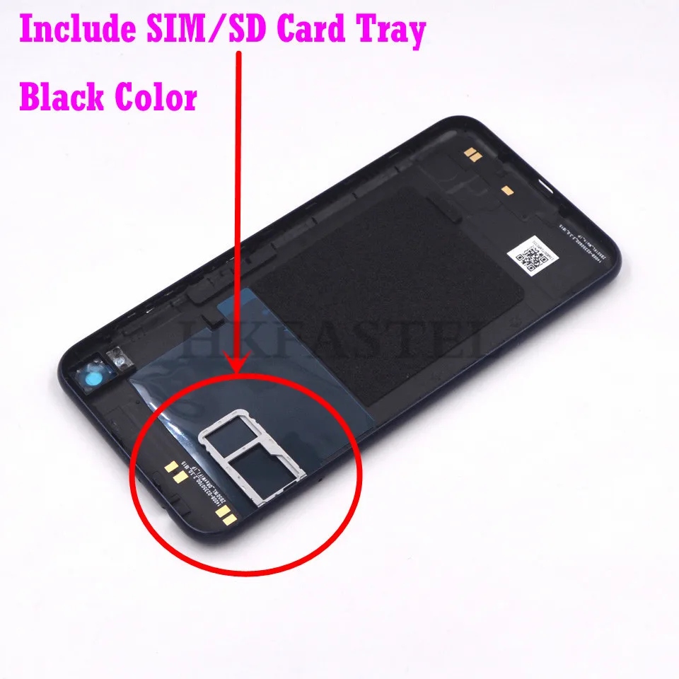 Для Asus Zenfone Live ZB501KL, чехол с задней батарейкой и крышкой для sim-карты, SD карты, кнопка питания и громкости+ объектив камеры