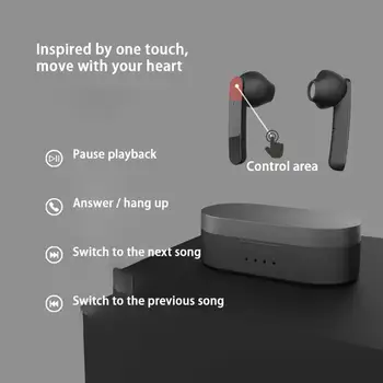 

Bluetooth 5.0 Wireless TWS Touch HIFI Gaming Sound Noise Headset Sports Cancel Control G7Z7