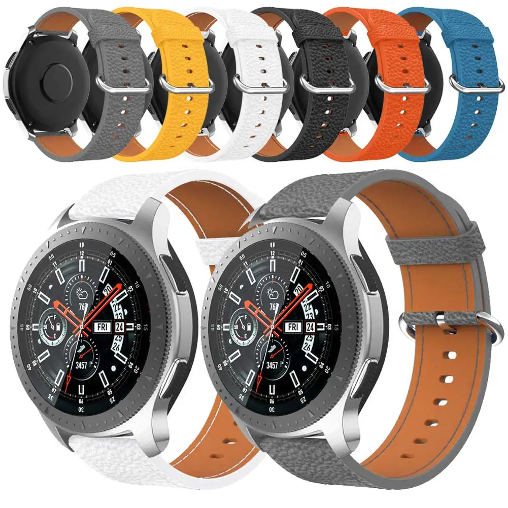 22 универсальный быстросъемный ремешок для часов samsung Gear2 R380 ремешок для часов из искусственной кожи сменный ремешок для Fossil Sport 43 мм