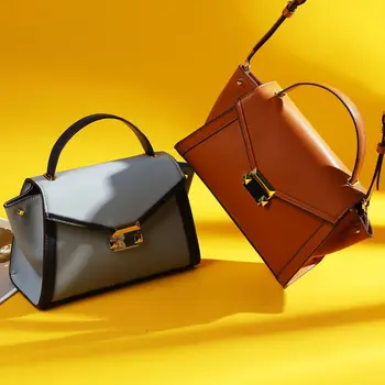 

Bag 2019 Autumn And Winter New Style Europe And America WOMEN'S Leather Bags First Layer Leather Bag Women's Hand Crossbody Bag