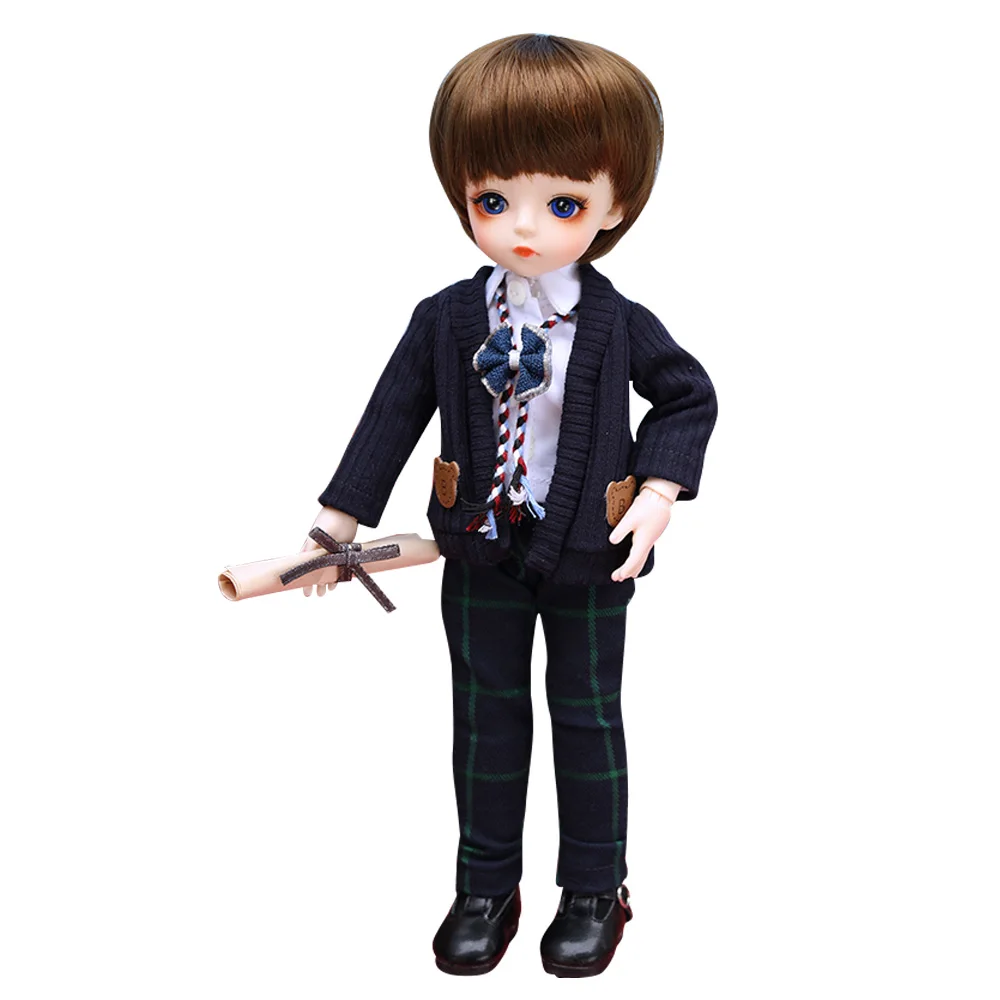 Bjd кукла 30 см подарки для девочки 18 суставов кукла с одеждой DIY кукла лучшие подарки для девочки ручной работы игрушка косметика - Цвет: 0001BV12003