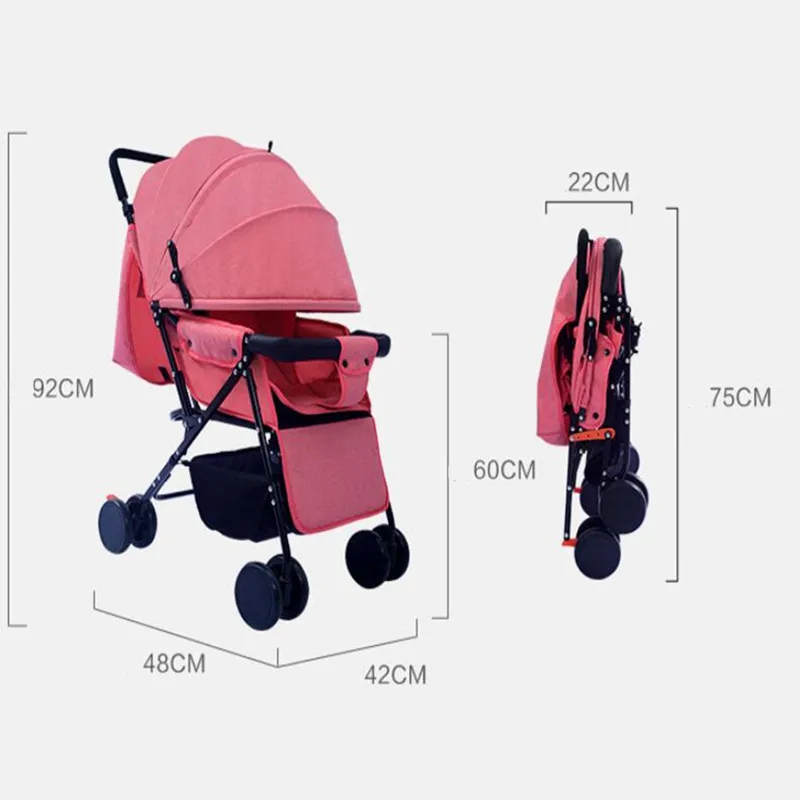 Детская коляска дорожная коляска для новорожденных 3 в 1 портативные складные детские коляски Коляска Высокая Пейзаж четырехколесный Многофункциональный багги