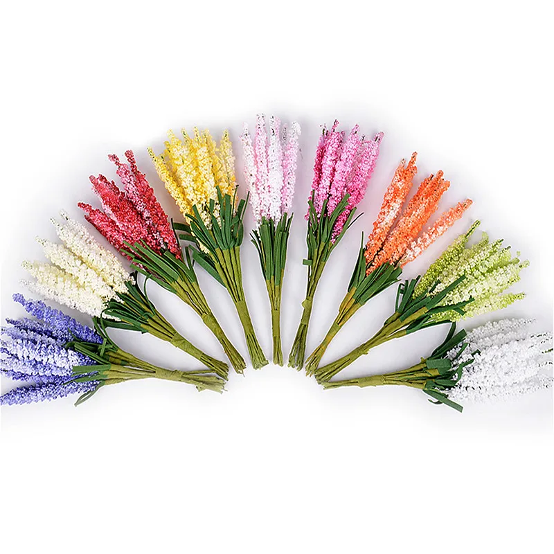 DCM мини PE Лаванда искусственные цветы для свадьбы украшения для самодельного изготовления подарок невесты гирлянда Скрапбукинг поддельные цветы