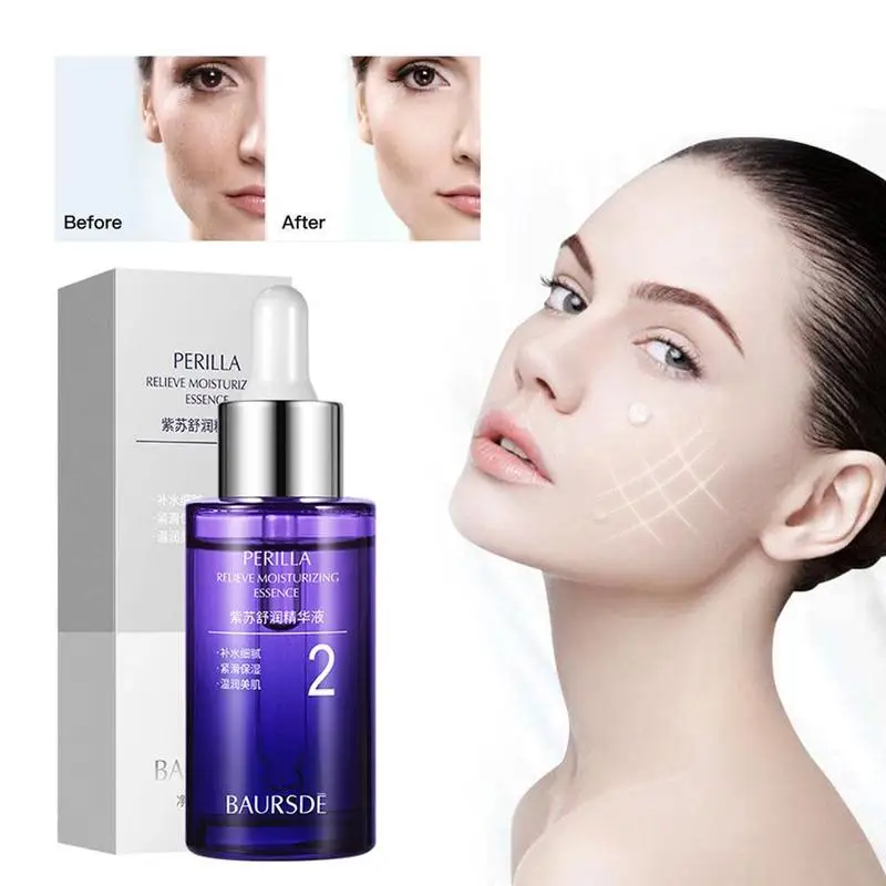 

Perilla Hyaluronic Acid Face Serum Shrink pores Hydration Lasting Deep Cleaning Remove wrinkles Improve skin Lifting Essence