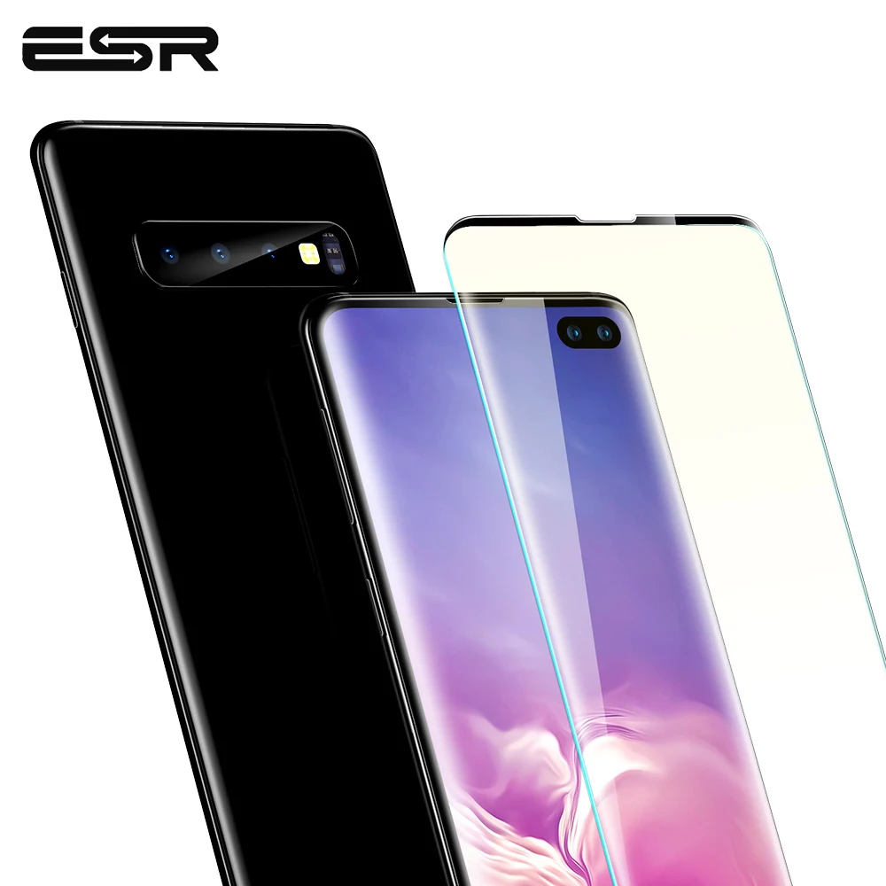

ESR Screen Protector for Samsung S10 S10 Plus Tempered Glass 3D 9H Anti Blu-ray Full Cover Phone Screen Protector Glass for S10