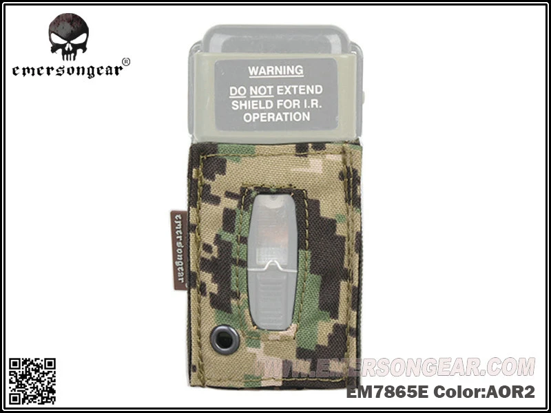 AOR2 Emersongear Emerson MS2000 Тактический стробоскоп свет защитный чехол дистресс маркер Перевозчик крюк и петля для крепления шлемов - Цвет: AOR2