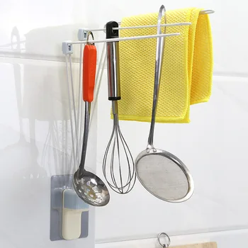 

Bathroom Hook towel Paste Towel Bar Rotating Towel Rack Bathroom Kitchen Wall-mounted Towel