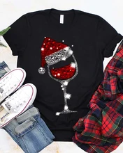 Best Offers New Casual Tshirts Tee Tops Short Sleeve T-shirt Christmas hatPrint Wine Glass Print Plus Size 3XL 2XLCasual T-shirt Best Offers New Casual Tshirts Tee Tops Short Sleeve T-shirt Christmas hatPrint Wine Glass Print Plus Size 3XL 2XLCasual T-shirt