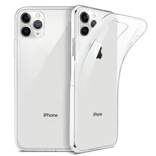 Ультратонкий Прозрачный чехол для iphone 11 Pro Max чехол для iphone 7 8 6 6S Plus X XR XS Max мягкий силиконовый прозрачный чехол из ТПУ