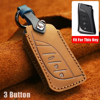 

Leather Car Key Cover Case Shell Bag Protective soft For Lexus 2018 2019 IS ES GS LS500h NX RX LX LC RC Accessories Car styling