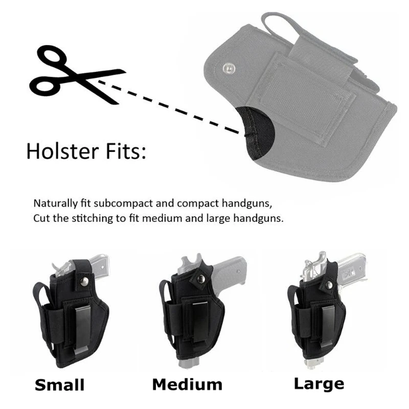 Tactical Universal Gun Holster for Glock 17 19 Beretta M9 1911 P226 Left Right Hand