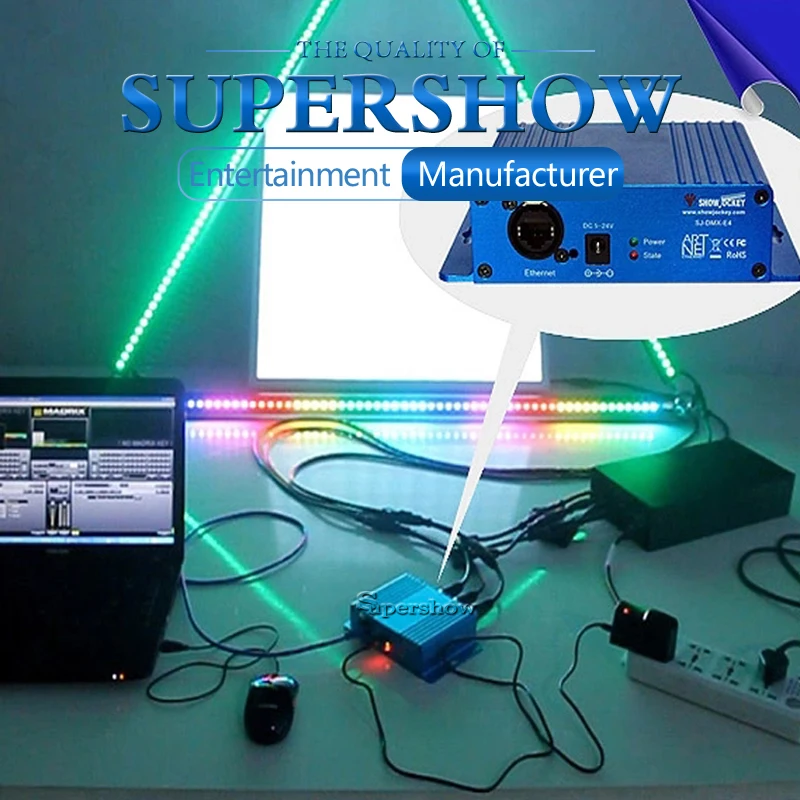 EL ArtNet1024 2 порта 4 узел onPC ArtNet/конвертер DMX Стандартный DMX512 с выходами удаленная