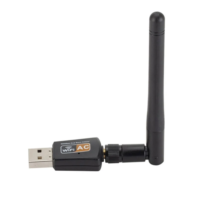 600 Мбит/с двухдиапазонный 2,4/5 ГГц беспроводной USB WiFi сетевой адаптер с антенной 802.11AC