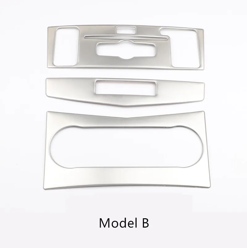 Car Styling Center Console Air Conditioner CD Panel Cover Trim 3Pcs For Mercedes Benz C Class W204 C200 C260 C300 C180 2007-2010