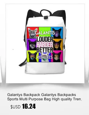 Galantys рюкзак Galantys рюкзаки спортивные многофункциональные сумки Высокое качество тренд мужские и женские Подростковые Сумки с принтом