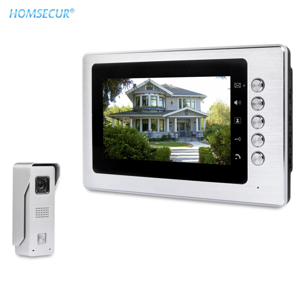 

Shipping from the EU HOMSECUR 7" Video Door Entry Call System with Mute Mode for Home Security for House/ Flat XC002+XM705