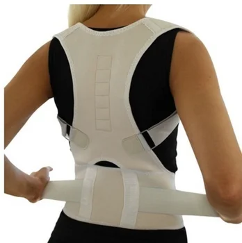 

Top Adjustable Magnet Posture Corrector Back Corset Belt Straightener Brace Shoulder Corrector De Postura Braces Supports