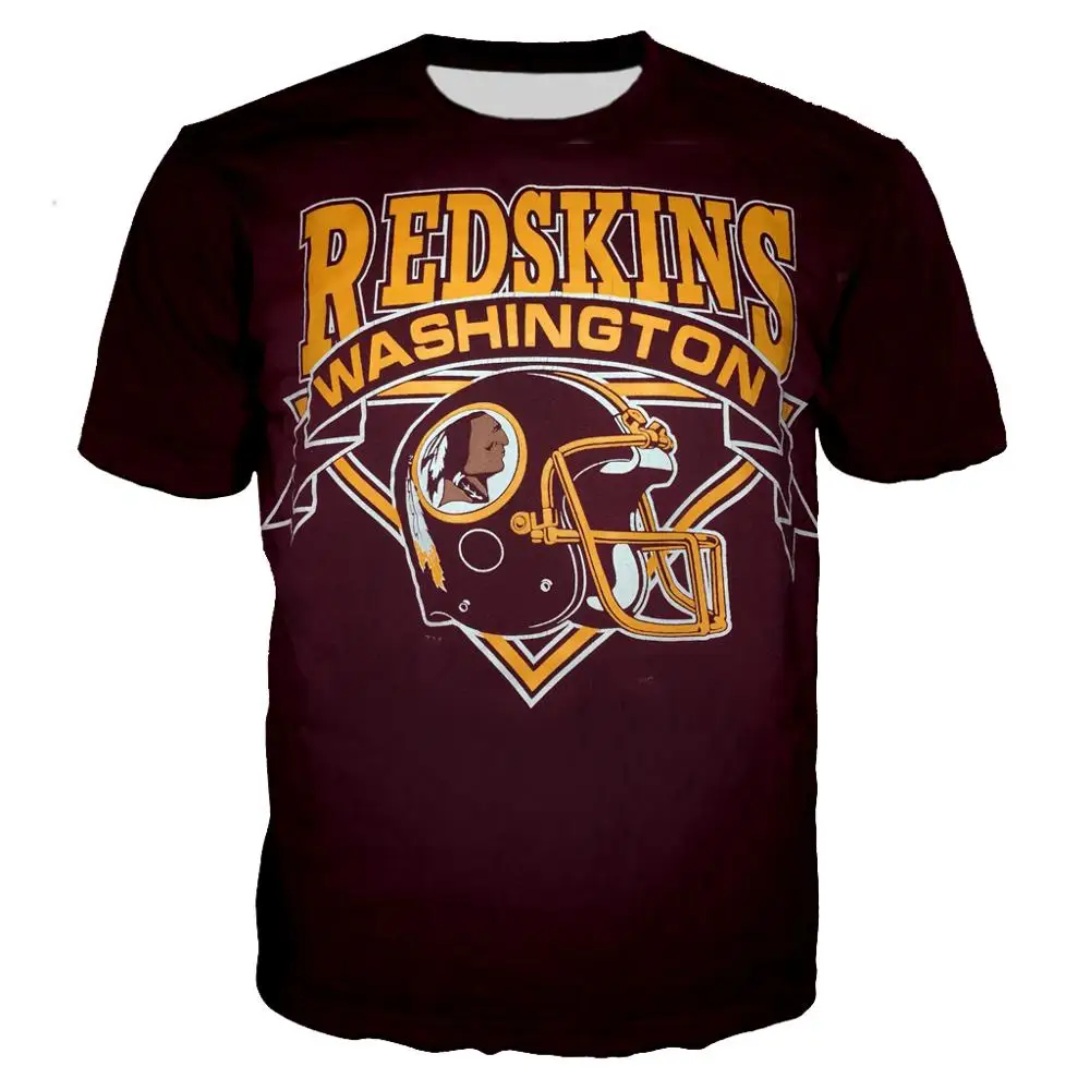 

Washington Redskins 3D printed summer men's T shirt fashion T-shirt Black Cool Colorful Tee shirt/Streetwear Men clothes 2019