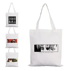 Titans Attack Cloth Bag Woman Shopper Large Capacity Canvas for Women Designer Handbags Shoulder Summer Bags Shoping Tote Casual