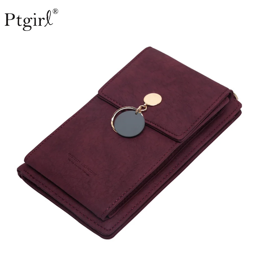 Новейший женский кожаный кошелек на плечо сумка для телефона чехол женские