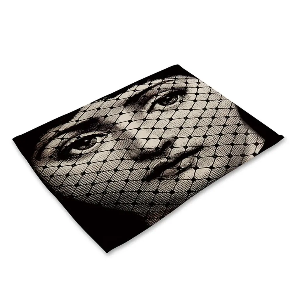 

Tabletop Place Mats Heat Resistant Non Slip Table Mats Waterproof Dining Placemats Coasters Coffee Table Decoration