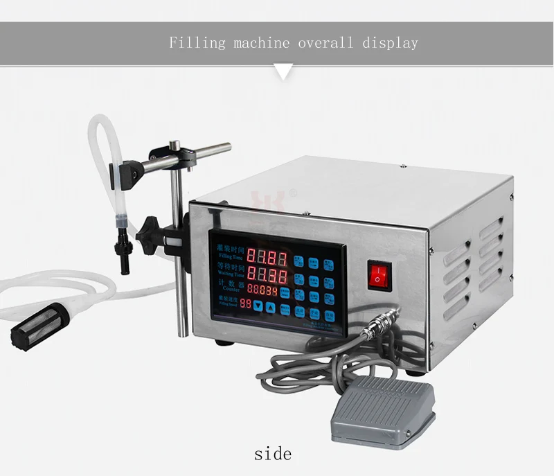5-3500ml Numerical Control Perfume Juice Oil Beverage Filter Beverage Mineral Water Bottle Liquid Filling Machine