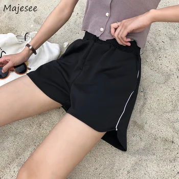 

Shorts Women Summer Plus Size 2XL Loose High Waist Striped Harajuku BF Simple Student Womens All-match Casual Girls HOT Fahsion